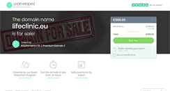 Desktop Screenshot of lifeclinic.eu