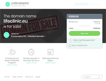 Tablet Screenshot of lifeclinic.eu